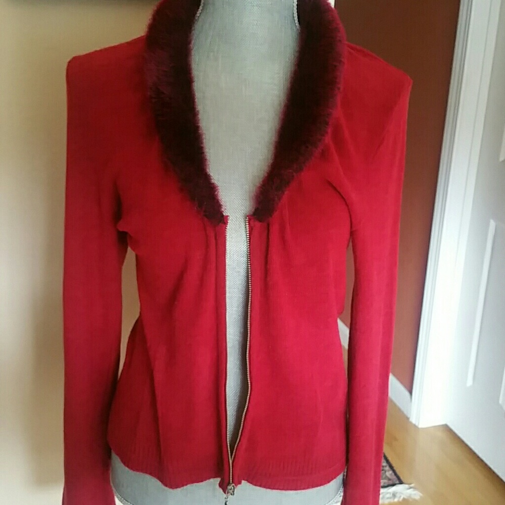 Gorgeous ruby red Nordstrom sweater!!